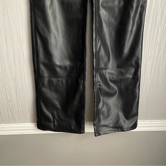 Fashion Nova seraphine black faux leather pant women’s size small - Picture 6 of 11